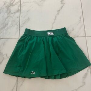Lacoste Sport Green Athletic Skirt with Logo